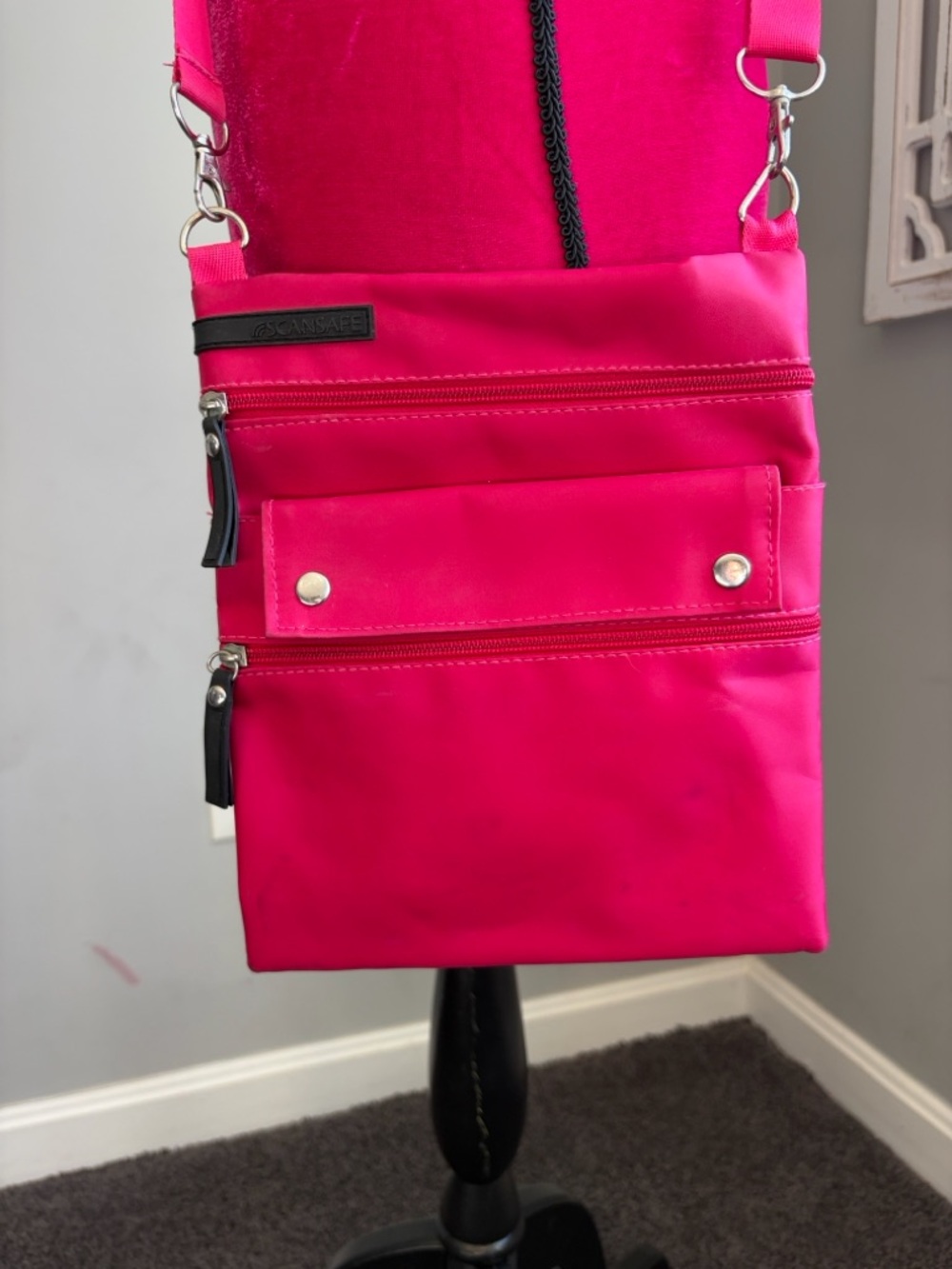 Pink Scan Safe Crossbody